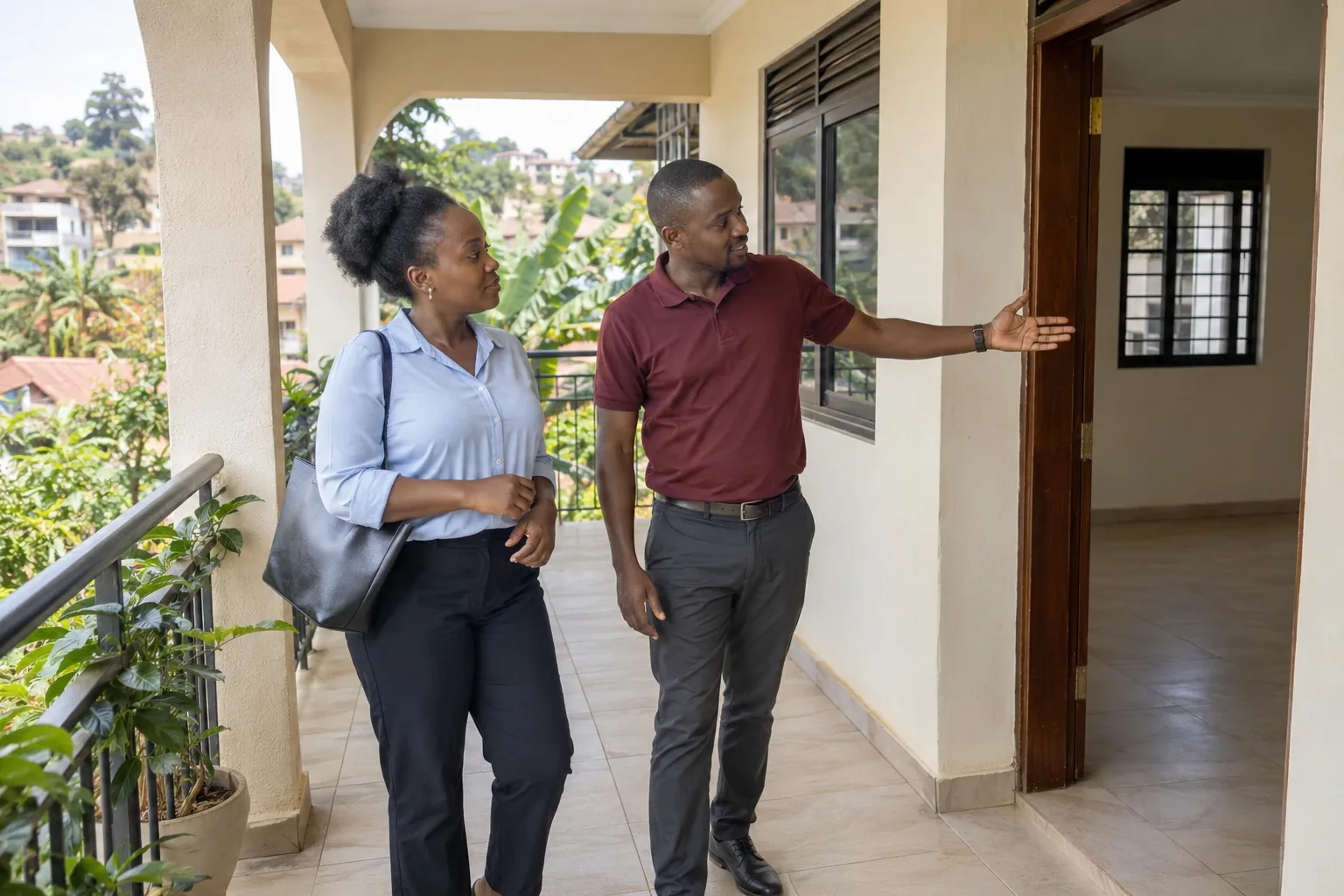 Rental home viewing with an Earth Trust client